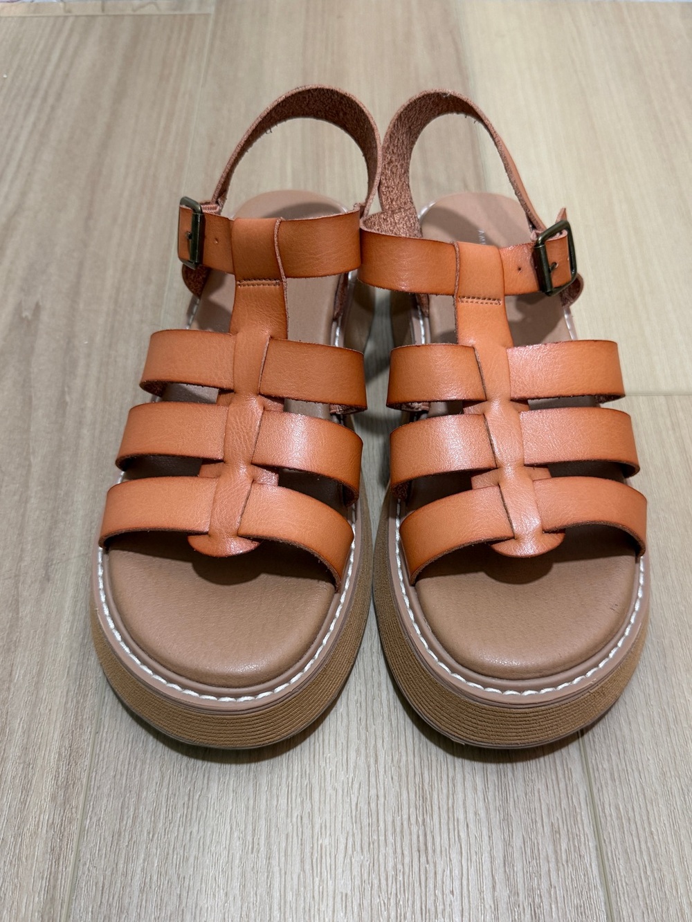 NWOT American Eagle Fisherman Wedge Sandal—Size 8